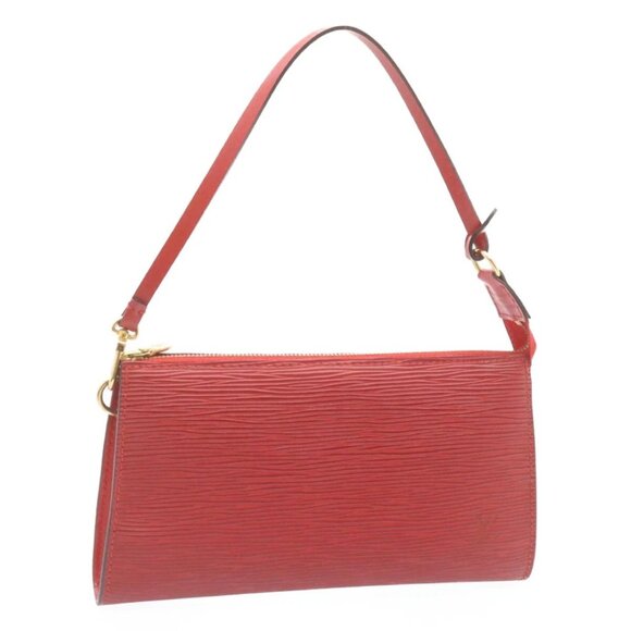 LOUIS VUITTON Epi Pochette Accessoires Pouch Red - Picture 1 of 16